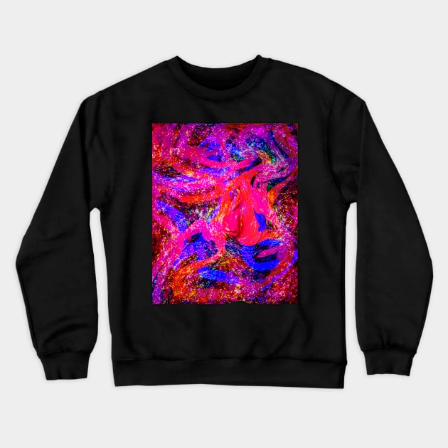 Space abstract 3 Crewneck Sweatshirt by Joelartdesigns